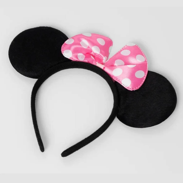 Pembe Fiyonklu Minnie Mouse Tacı Kulak ürün görseli 1