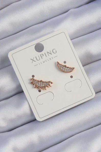 Xuping Renk Zirkon Taşlı Ay Güneş Tasarımlı Küpe Tj-Bkp9429 ürün görseli 1