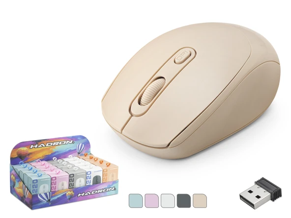 Kablosuz Mouse 1600 Dpi 25Li Paket Siyah Beyaz Pembe Turuncu Q220K ürün görseli 1