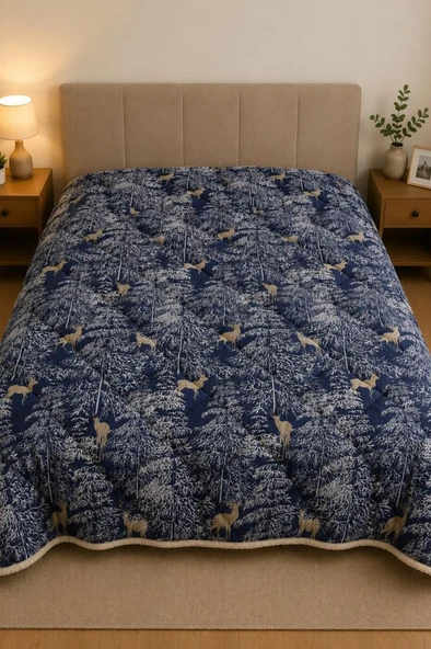 Wood Tek Kişilik Silindir Pamuk Yorgan ürün görseli 1