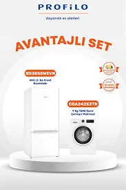 İKİLİ KAMPANYA   BD3055WEVN 480 LT BUZDOLABI - CGA25203TR 10 KG ÇAMAŞIR MAKİNASI ürün görseli 1
