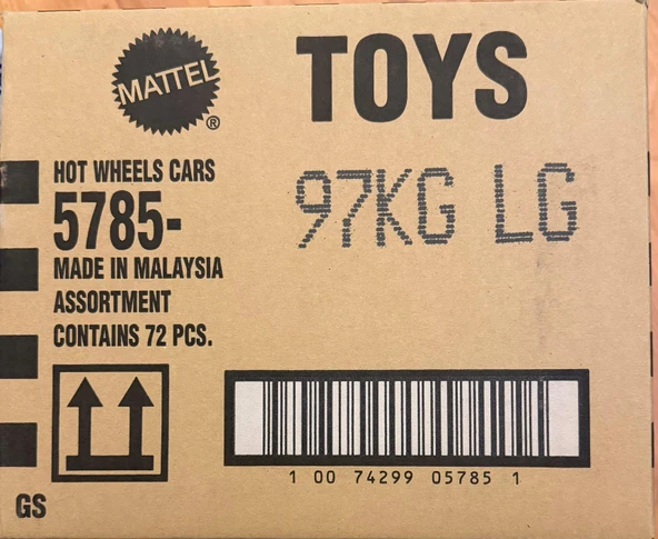 Hot Wheels Kısa Karton 72'li Kutu 5785-97KGLG ürün görseli 1
