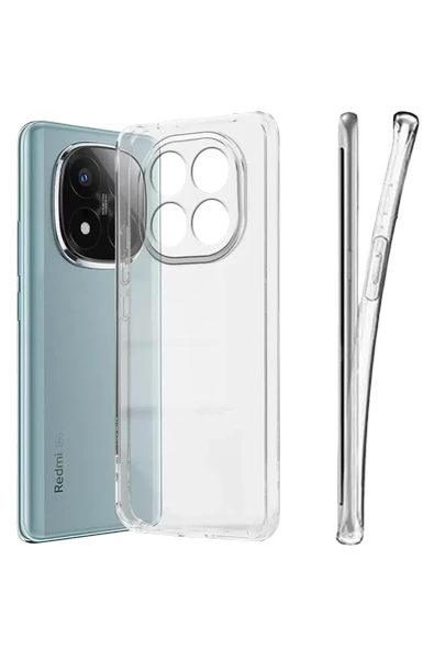 Newface Xiaomi Redmi Note 15 Pro Plus 5G Lüx Şeffaf Silikon - Şeffaf - Resim 2
