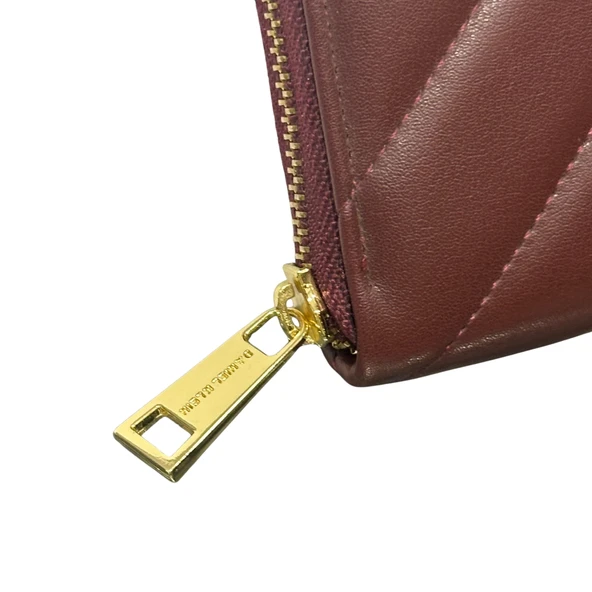 Daniel Klein DKW6009-05 Bordo Kadın Cüzdan - Resim 4