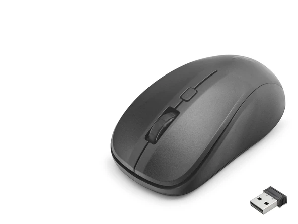 S500 Kablosuz Mouse Optik 1200 Dpi - Siyah ürün görseli 1