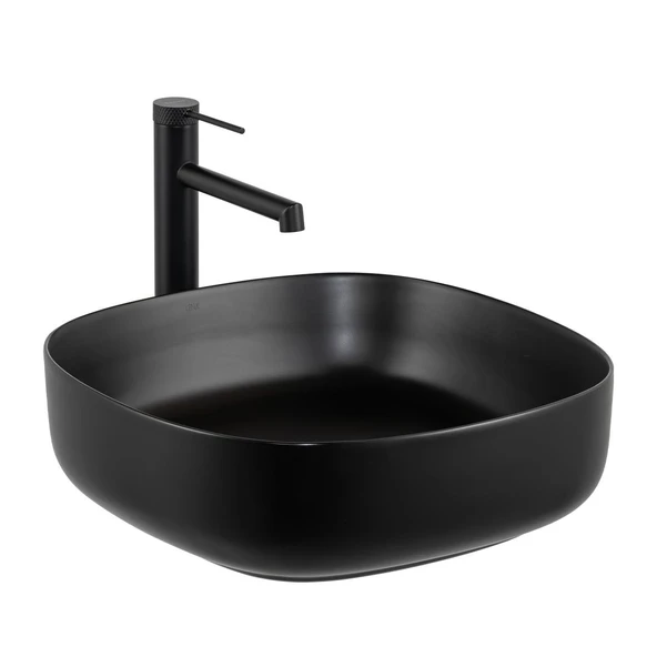 E-W1203MS Tezgah Üstü Lavabo Mat Siyah ürün görseli 1