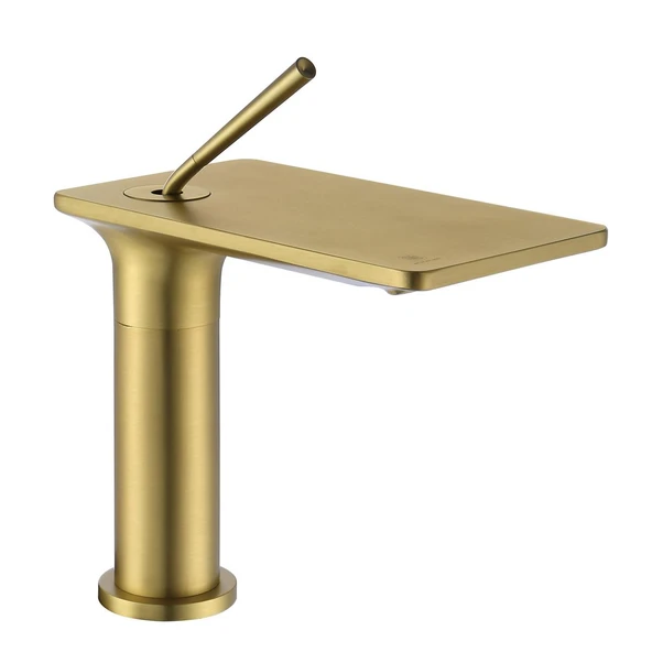 FJ-5012 Lavabo Bataryası Fırçalanmış Altın ürün görseli 1