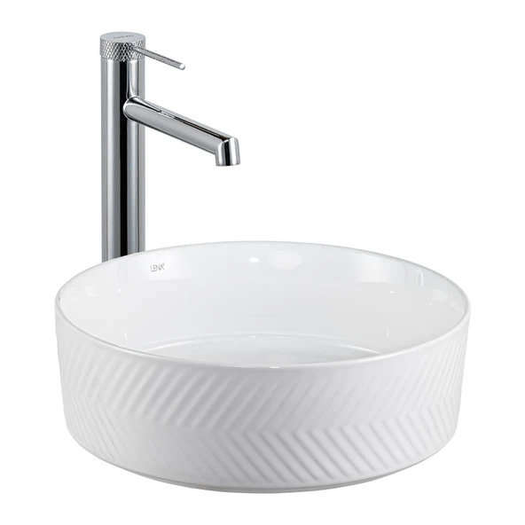 E-W5002 Tezgah Üstü Lavabo Beyaz ürün görseli 1