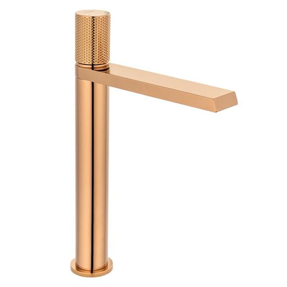 FK-9123 Parlak Altın Rose Lavabo Bataryası ürün görseli 1