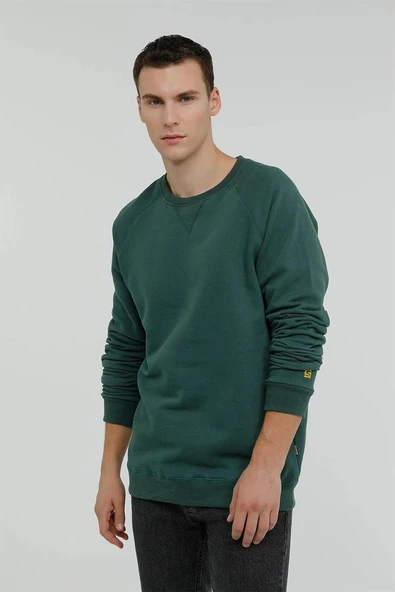 Superfly Bisiklet Yaka Erkek Basic Sweatshirt SPF101232323607 ürün görseli 1