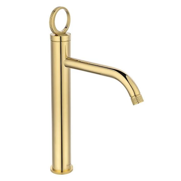 FK-4022 Parlak Altın Yüksek Lavabo Bataryası ürün görseli 1