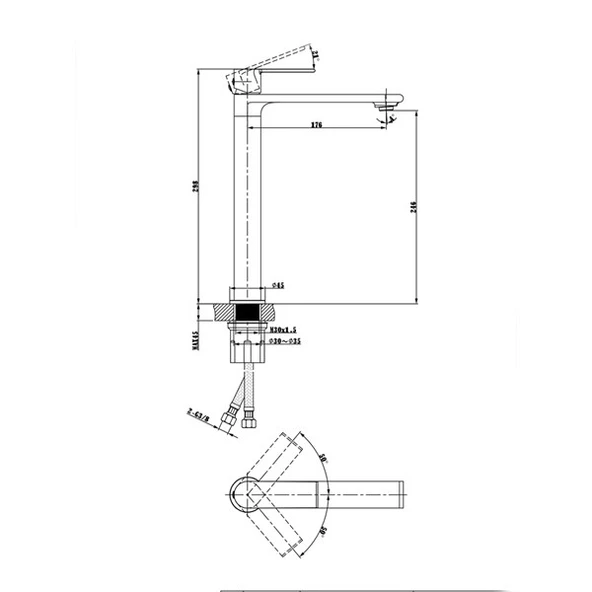 FM-2321 Krom Lavabo Bataryası - Resim 3