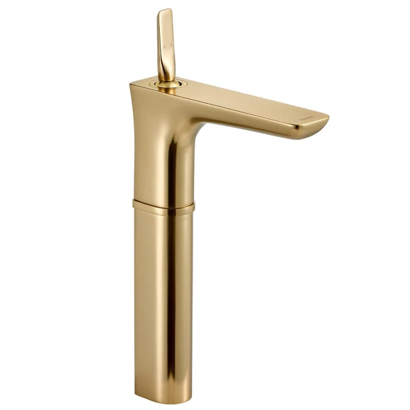 FK-5122 Yüksek Lavabo Bataryası Mat Altın ürün görseli 1