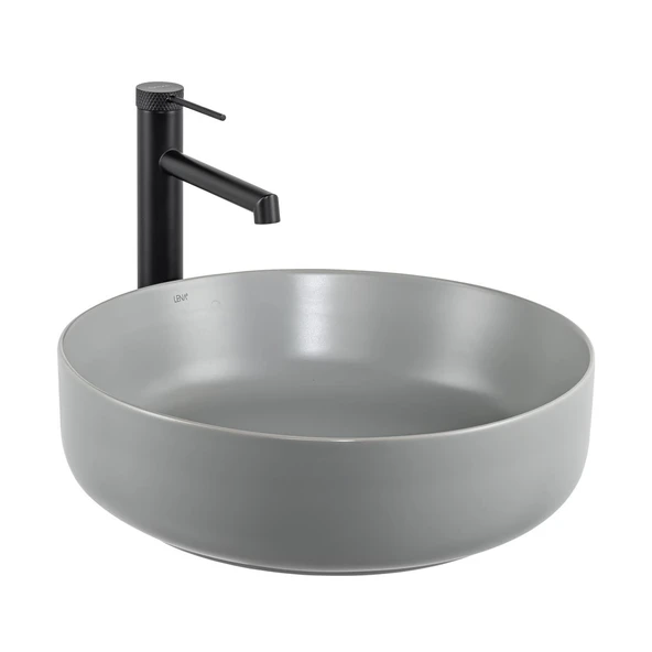 E-W1201MG Tezgah Üstü Lavabo Mat Gri ürün görseli 1