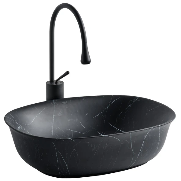 EH-4600M5 SİYAH TEZGAH ÜSTÜ LAVABO ürün görseli 1