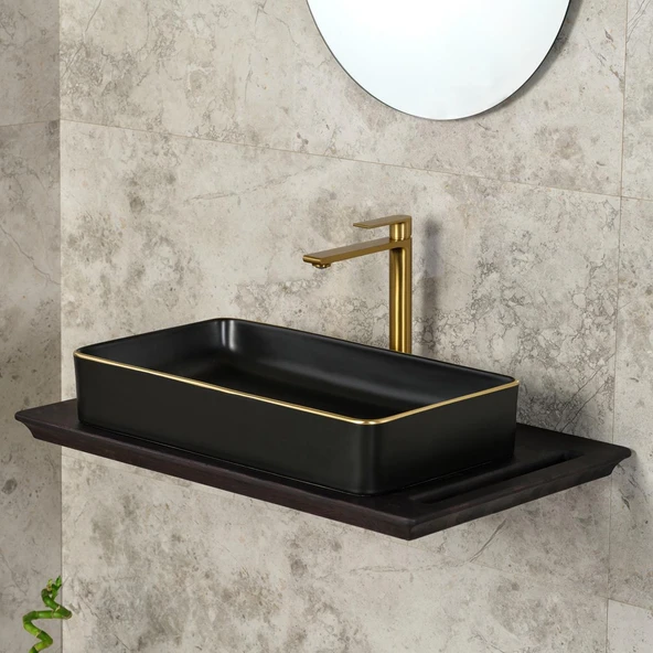 FM-2322 Altın Lavabo Bataryası - Resim 3
