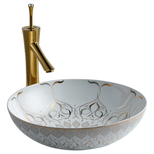 E-7032 Tezgah Üstü Lavabo Altın ürün görseli 1