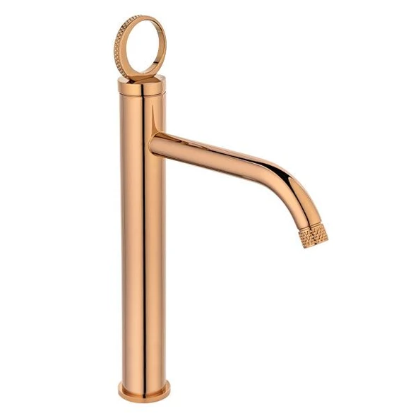 FK-4023 Parlak Rose Yüksek Lavabo Bataryası ürün görseli 1
