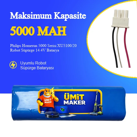 Philips Homerun 5000 Serisi XU5100/20 Robot Süpürge 5000 mAh Batarya ürün görseli 1