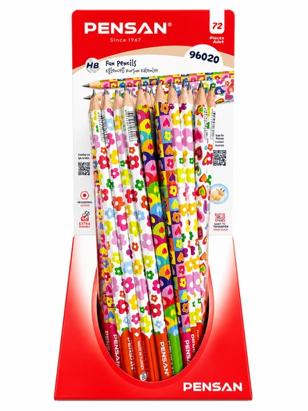 PENSAN ÇİÇEK DESENLİ KURŞUN KALEM (96020) ürün görseli 1