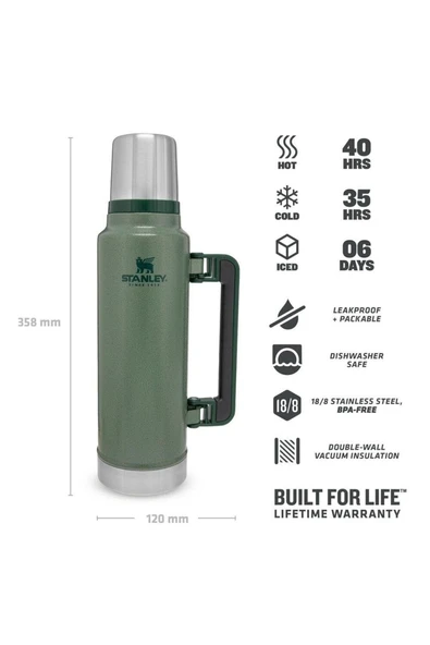 Stanley  1.5QT CLASSIC Termos BTL H.GREEN EU ürün görseli 1