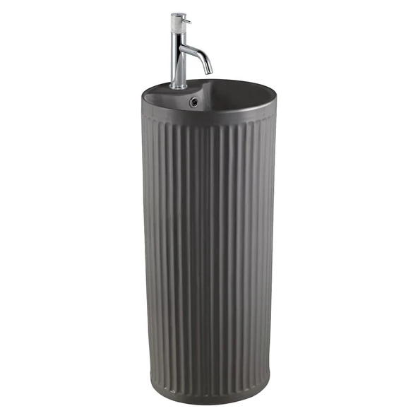 E-W310MF Mat Füme Monoblok Lavabo ürün görseli 1