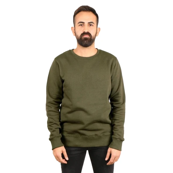 Superfly Bisiklet Yaka Erkek Basic Sweatshirt SPF101222216032 ürün görseli 1