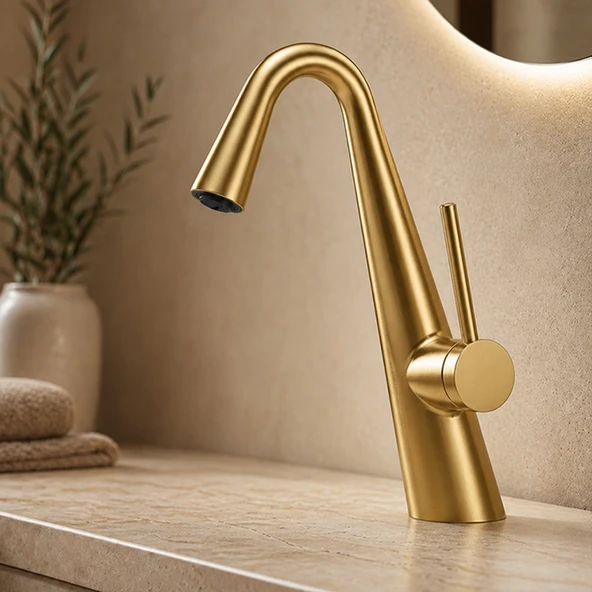 FG-4512 Mat Altın Lavabo - Resim 2
