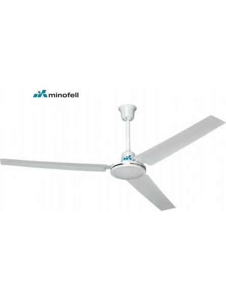 Minofell Tavan Tip Üç Kanatlı Vantilatör 5 Hız Kademesi, 3 Metal Kanat ( Ev,ofis, Işyeri) (Beyaz) ürün görseli 1