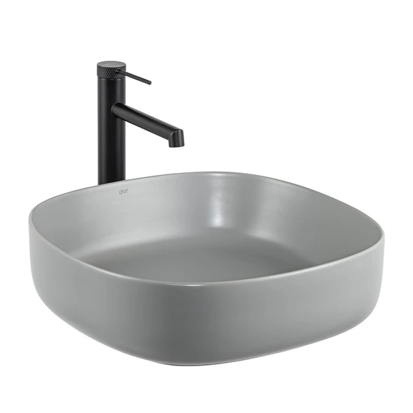 E-W1203MG Tezgah Üstü Lavabo Mat Gri ürün görseli 1