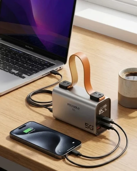 Nevamel® 50000 mAh Powerbank Süper Hızlı Şarj LED Dijital Göstergeli Taşınabilir Şarj Cihazı ürün görseli 1