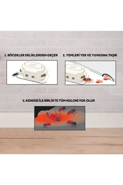 RAİD HAMAM BÖCEĞİ YEMİ 6 LI - Resim 2