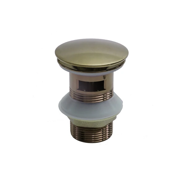 DR-02M Mat Gold Sifon Üst Takımı (Tahliye Delikli) ürün görseli 1