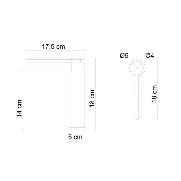 FJ-6015 Mat Siyah Lavabo Bataryası - Resim 2