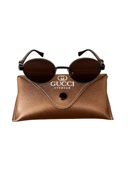 GUCCİ SİYAH YUVARLAK MODEL GÜNEŞ GÖZLÜĞÜ ürün görseli 1