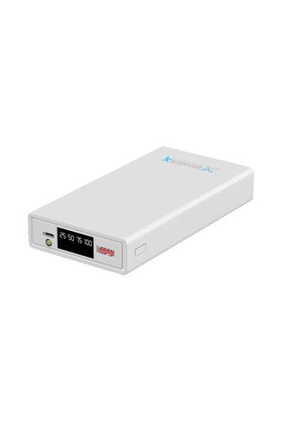 ENERX Enr-p2025dc 20.000 Mah 2.1 Amper Led Göstergeli Powerbank Beyaz ürün görseli 1
