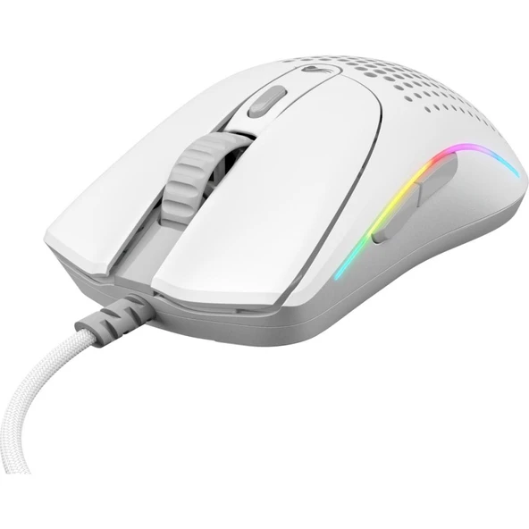 Glorious Model O 2 Mini 49 Gram 6 Düğmeli Kablolu Mouse Beyaz - Resim 4