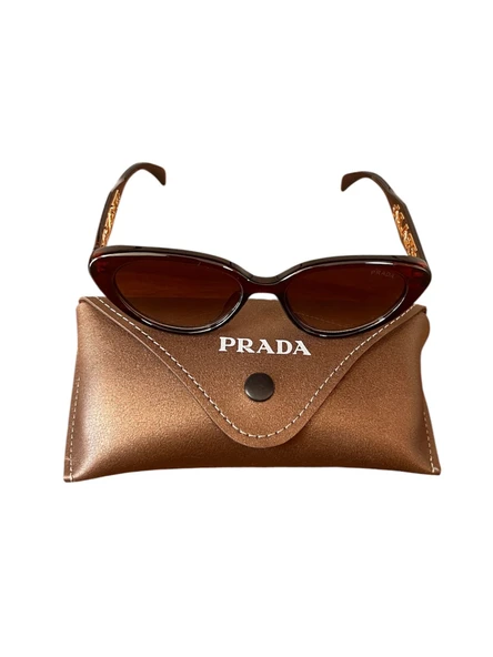 PRADA KAHVERENGİ KEMİK MODEL KADIN GÜNEŞ GÖZLÜĞÜ ürün görseli 1