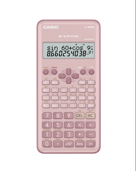 Casio Fx 82ms Pk Bilimsel Hesap Makinesi Pembe ürün görseli 1