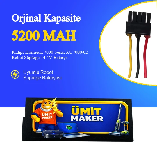 Philips Homerun 7000 Serisi XU7000/02 Robot Süpürge 5200 mAh Batarya ürün görseli 1