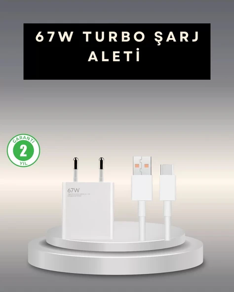Nevamel® 67 Watt Type C Şarj Adaptörü Poco X3 X4 X5 Pro Uyumlu ürün görseli 1