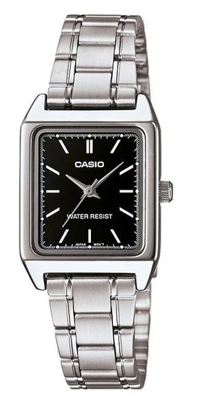 Casio LTP-V007D-1EUDF Quartz Çelik Gri Siyah Kadran 22 mm Kadın Kol Saati ürün görseli 1