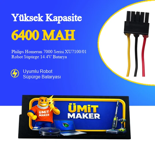Philips Homerun 7000 Serisi XU7100/01 Robot Süpürge 6400 mAh Batarya ürün görseli 1