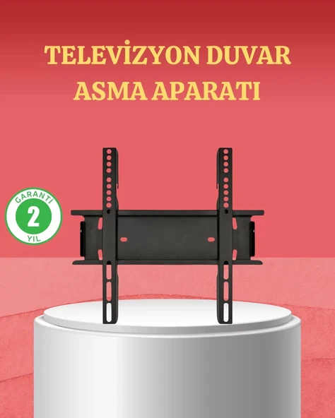 Nevamel® 32-42 İnç TV Askı Aparatı Kolay Kurulum Düz ve Kompakt Tasarım ürün görseli 1