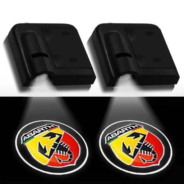 ABARTH Logolu Mesafe Sensörlü Yeni Nesi Araçları Kapı Altı Led l 2 ADET ürün görseli 1