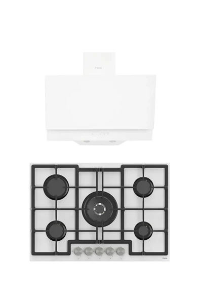 Ferre MEGA SERİSİ 2'Lİ ANKASTRE SET OCAK+DAVLUMBAZ (D017-ED036) ürün görseli 1