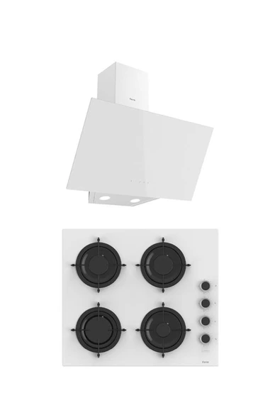 Ferre MEGA SERİSİ 2'Lİ ANKASTRE SET OCAK+DAVLUMBAZ (D078-CS206) ürün görseli 1