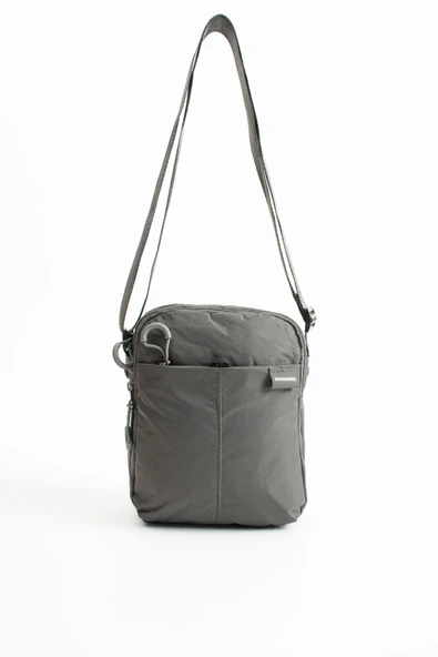 Unisex 4 Bölmeli Suya Dayanıklı Paraşüt Kumaş Omuz Çantası SI-6033  Koyu Gri ürün görseli 1