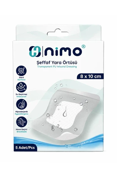 Nimo Şeffaf Yara Örtüsü 8x10 cm 5li ürün görseli 1