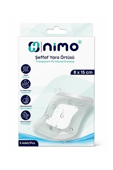 Nimo Şeffaf Yara Örtüsü 8x15 cm 5li ürün görseli 1